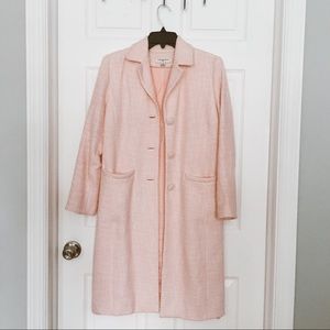 Baby Pink Long Blazer Coat